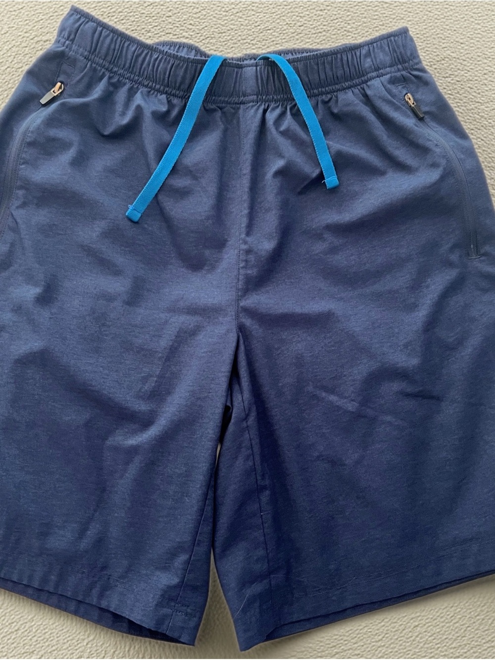 Etonic Men's Navy Shorts with Bright Blue Drawstring